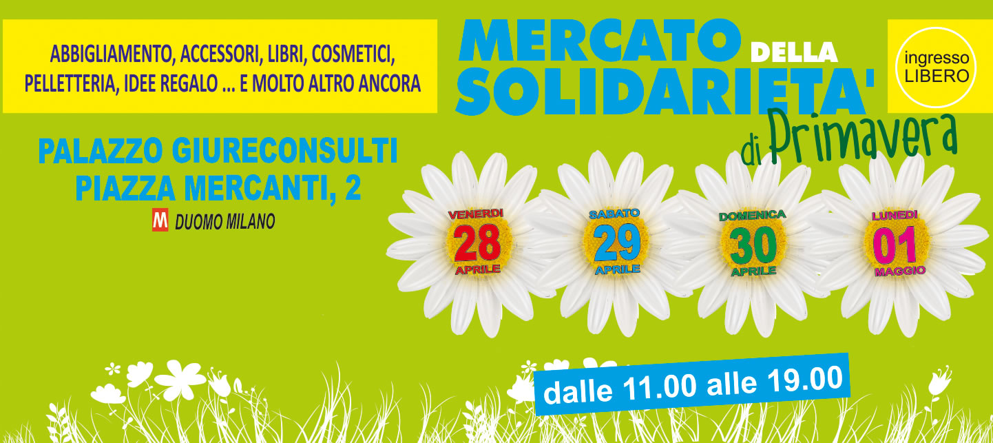  PRIMAVERA: TEMPO DI SOLIDARIETÀ!